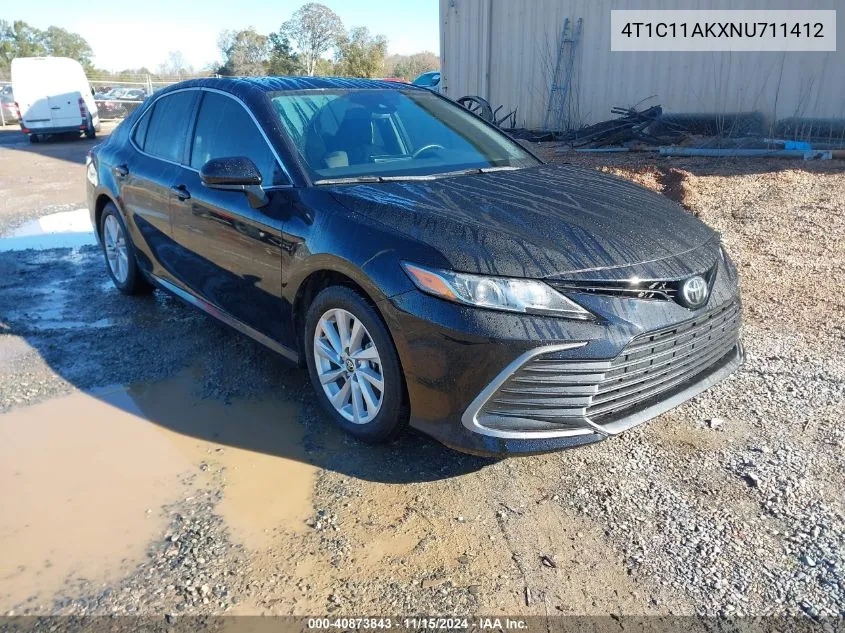 2022 Toyota Camry Le VIN: 4T1C11AKXNU711412 Lot: 40873843