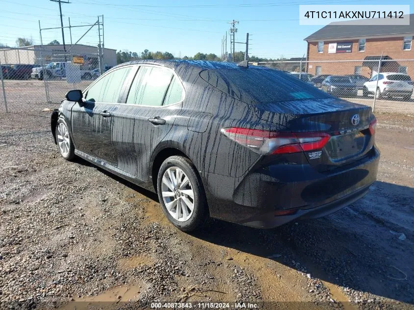 2022 Toyota Camry Le VIN: 4T1C11AKXNU711412 Lot: 40873843