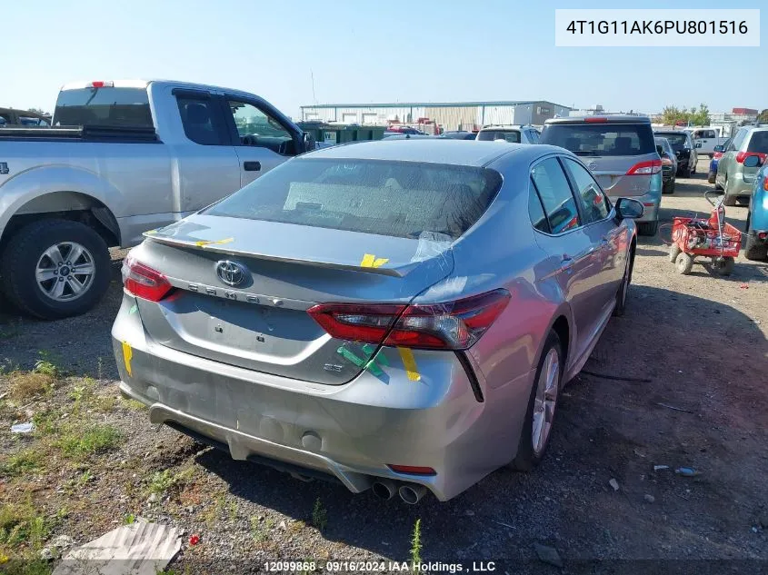 2023 Toyota Camry Se Night Shade/Se VIN: 4T1G11AK6PU801516 Lot: 12099868