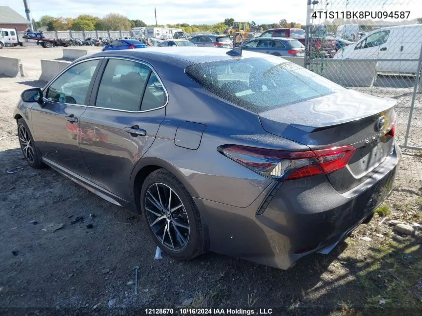 2023 Toyota Camry Se Night Shade/Se VIN: 4T1S11BK8PU094587 Lot: 12128670