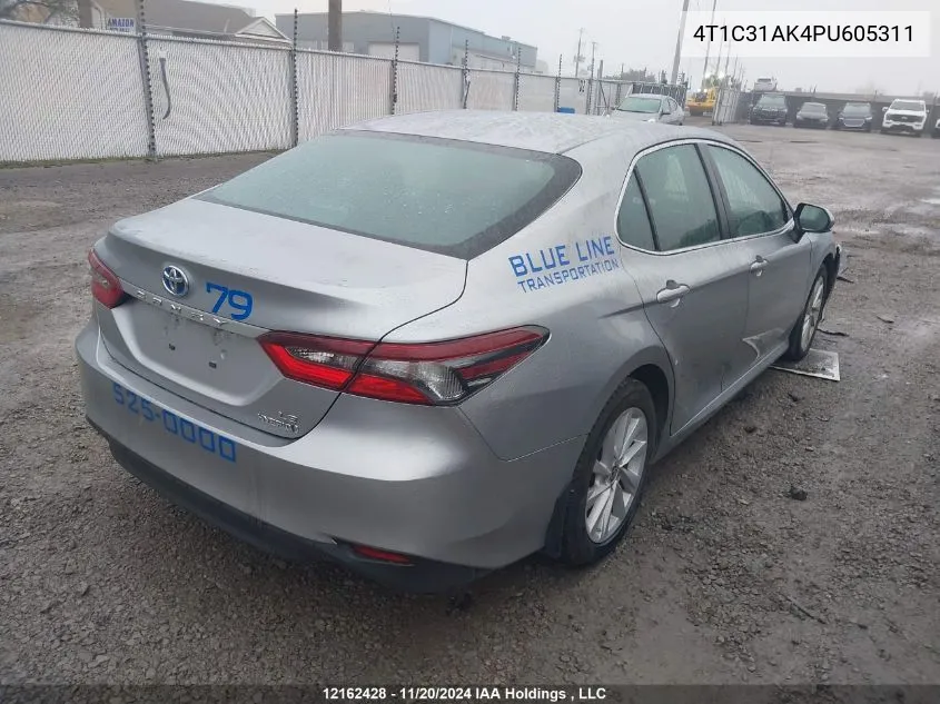 2023 Toyota Camry Le VIN: 4T1C31AK4PU605311 Lot: 12162428