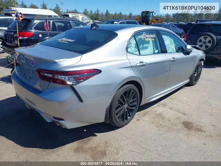 2023 Toyota Camry Xse Awd VIN: 4T1K61BK0PU104630 Lot: 39276577