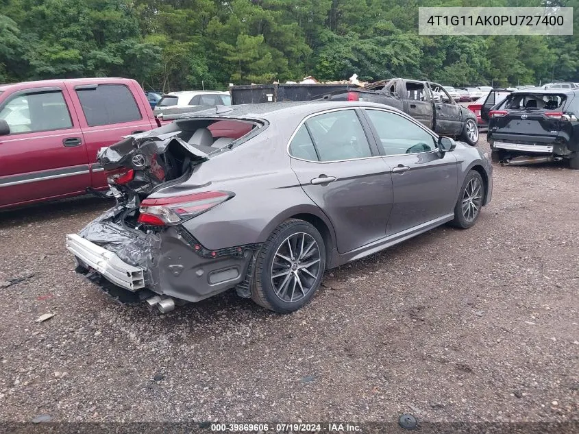 2023 Toyota Camry Se VIN: 4T1G11AK0PU727400 Lot: 39869606