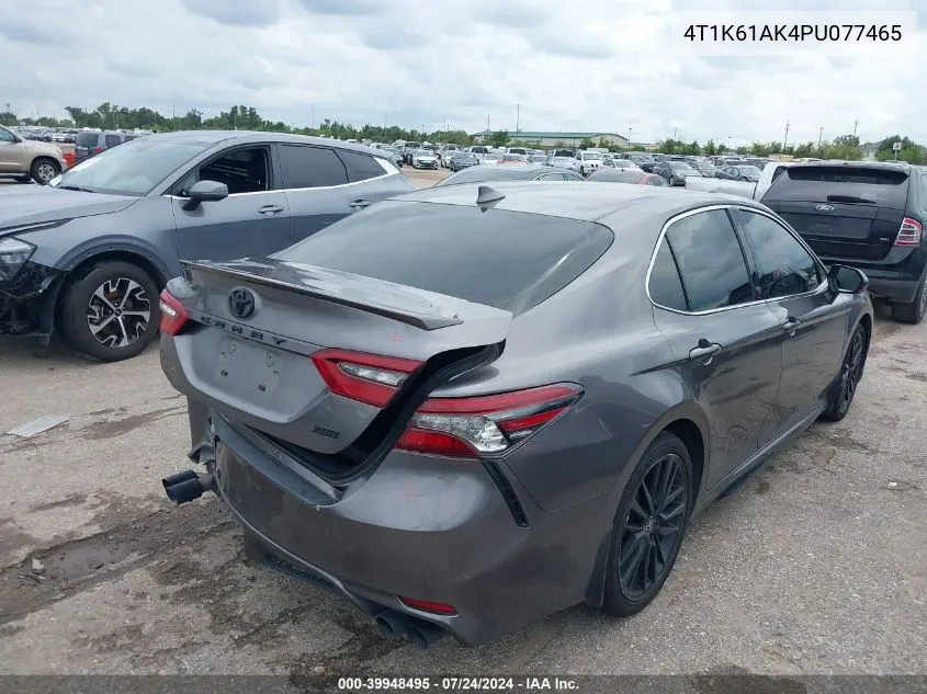 2023 Toyota Camry Xse VIN: 4T1K61AK4PU077465 Lot: 40906274