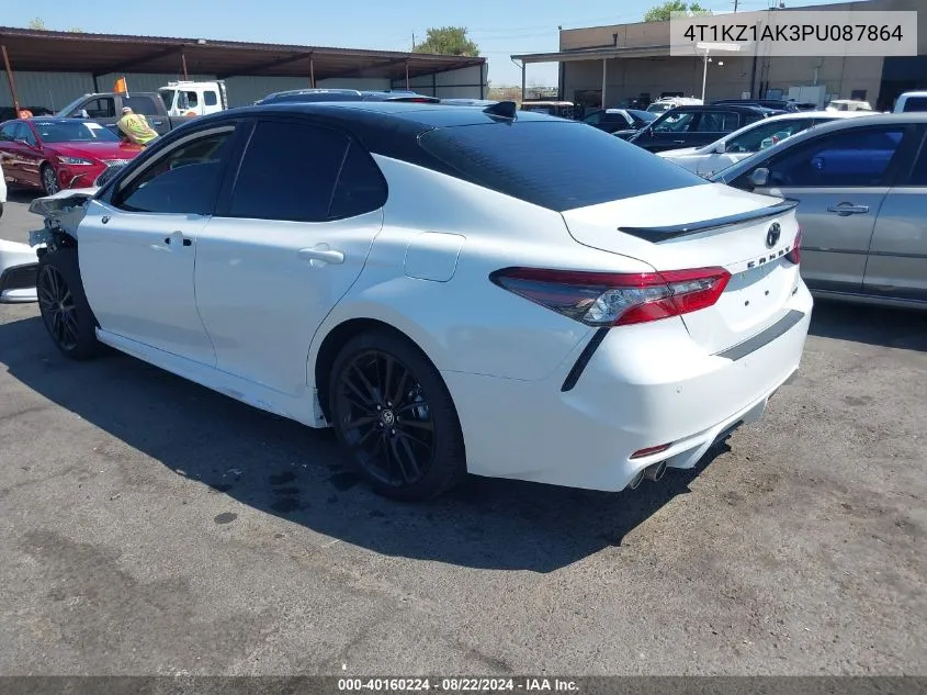 2023 Toyota Camry Xse V6 VIN: 4T1KZ1AK3PU087864 Lot: 40160224