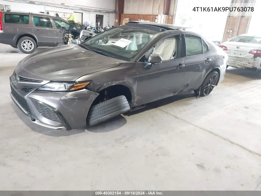 2023 Toyota Camry Xse VIN: 4T1K61AK9PU763078 Lot: 40302154