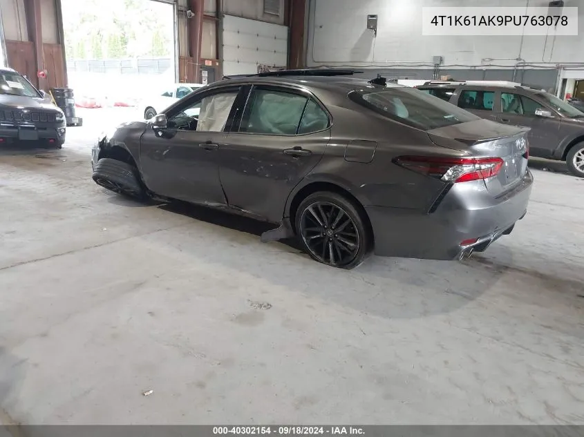 2023 Toyota Camry Xse VIN: 4T1K61AK9PU763078 Lot: 40302154