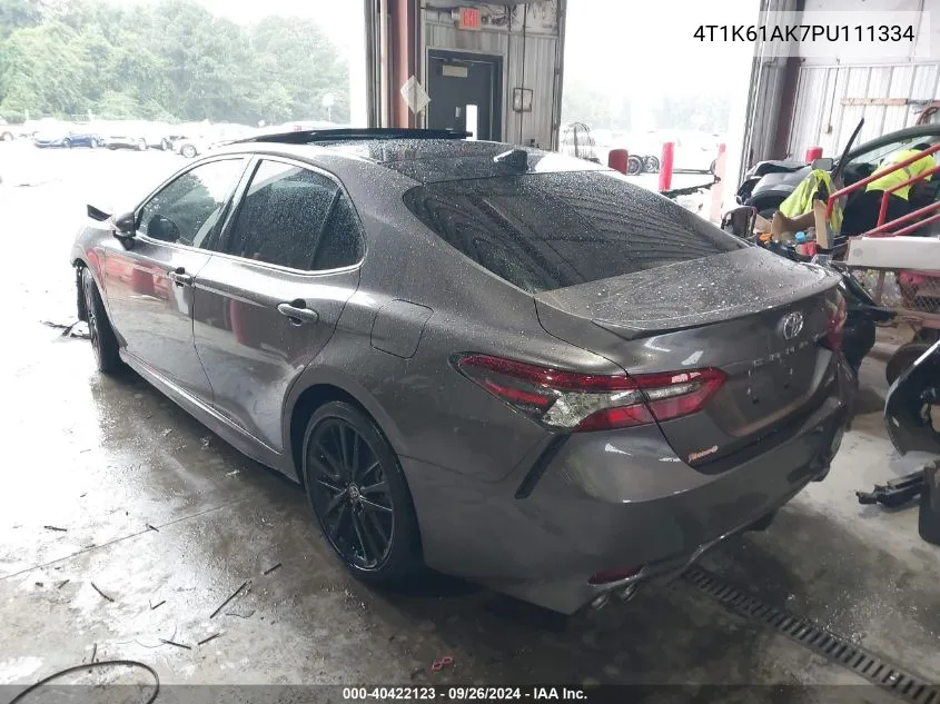 4T1K61AK7PU111334 2023 Toyota Camry Xse