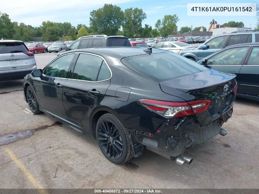 2023 Toyota Camry Xse VIN: 4T1K61AK0PU161542 Lot: 40458072