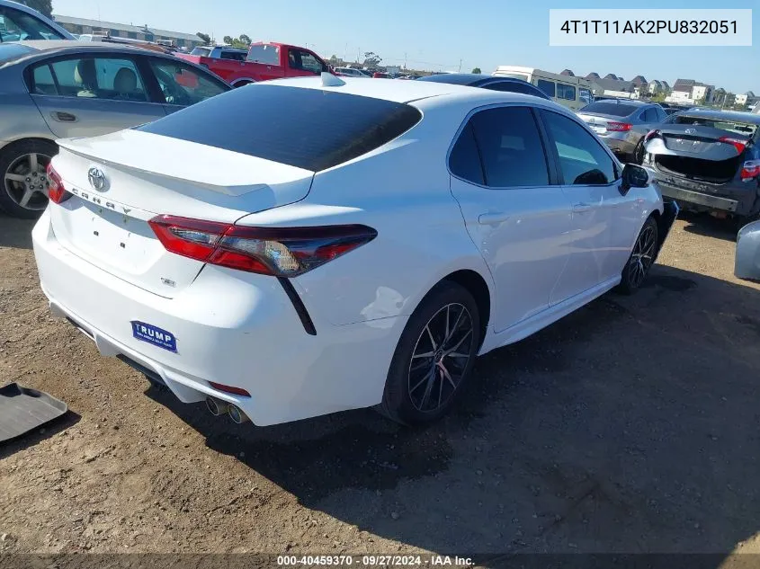 2023 Toyota Camry Se VIN: 4T1T11AK2PU832051 Lot: 40459370