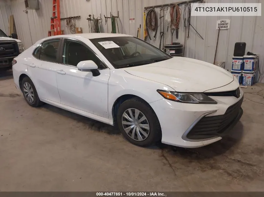 2023 Toyota Camry Le Hybrid VIN: 4T1C31AK1PU610515 Lot: 40477851