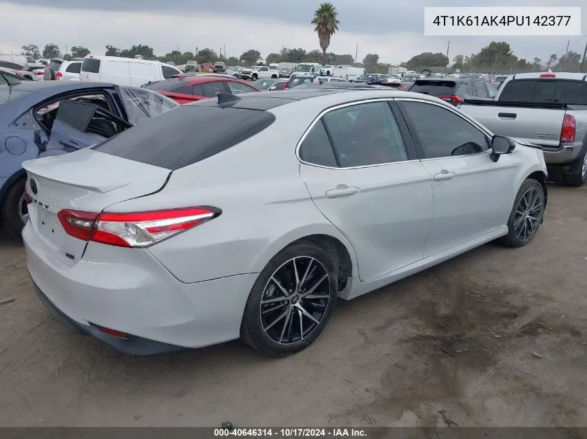 2023 Toyota Camry Xse VIN: 4T1K61AK4PU142377 Lot: 40646314