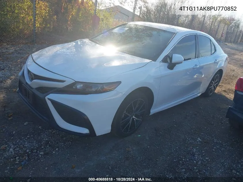 2023 Toyota Camry Se VIN: 4T1G11AK8PU770852 Lot: 40688818