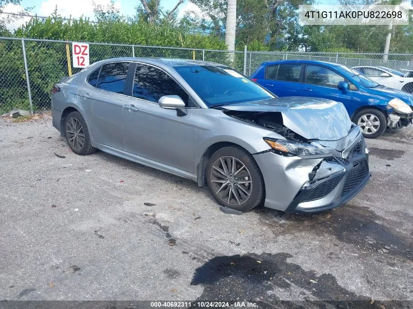 2023 Toyota Camry Se VIN: 4T1G11AK0PU822698 Lot: 40692311