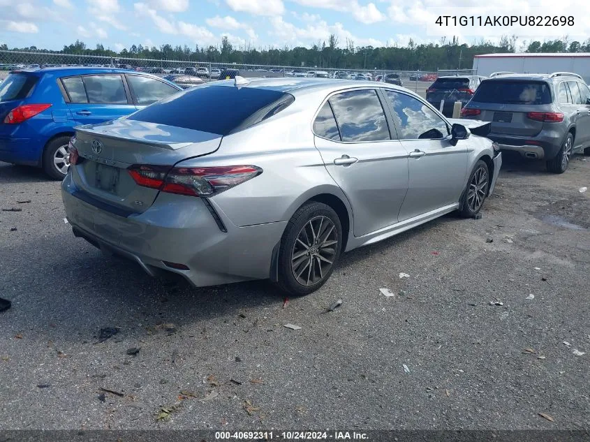 2023 Toyota Camry Se VIN: 4T1G11AK0PU822698 Lot: 40692311