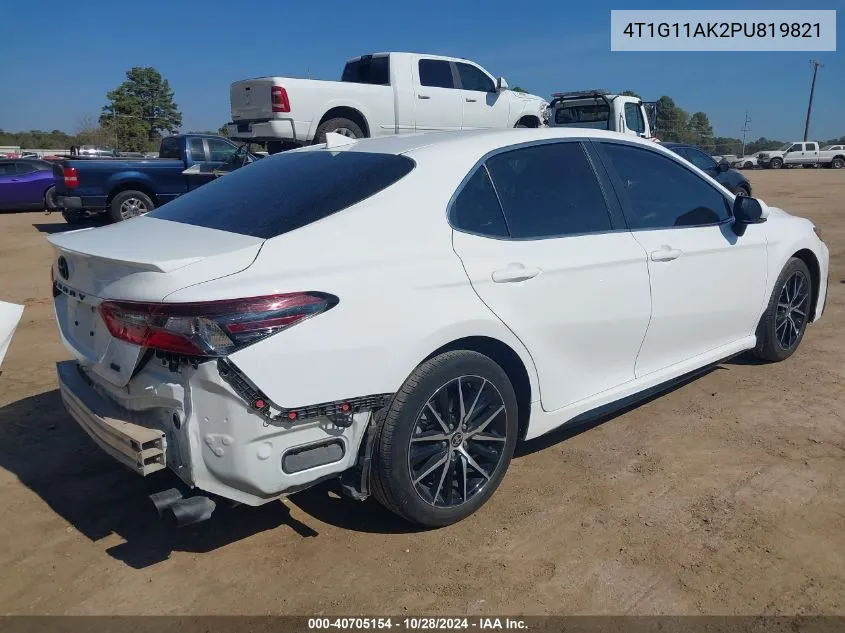 2023 Toyota Camry Se VIN: 4T1G11AK2PU819821 Lot: 40705154