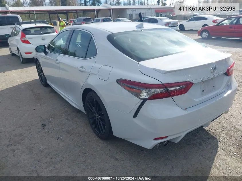 2023 Toyota Camry Xse VIN: 4T1K61AK3PU132598 Lot: 40708007