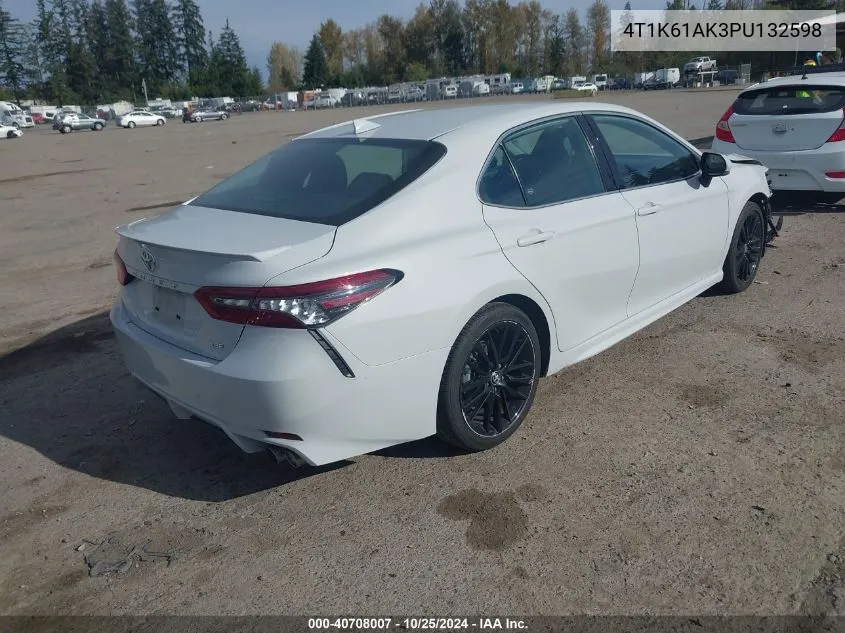 2023 Toyota Camry Xse VIN: 4T1K61AK3PU132598 Lot: 40708007