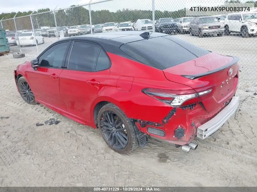 4T1K61AK9PU083374 2023 Toyota Camry Xse