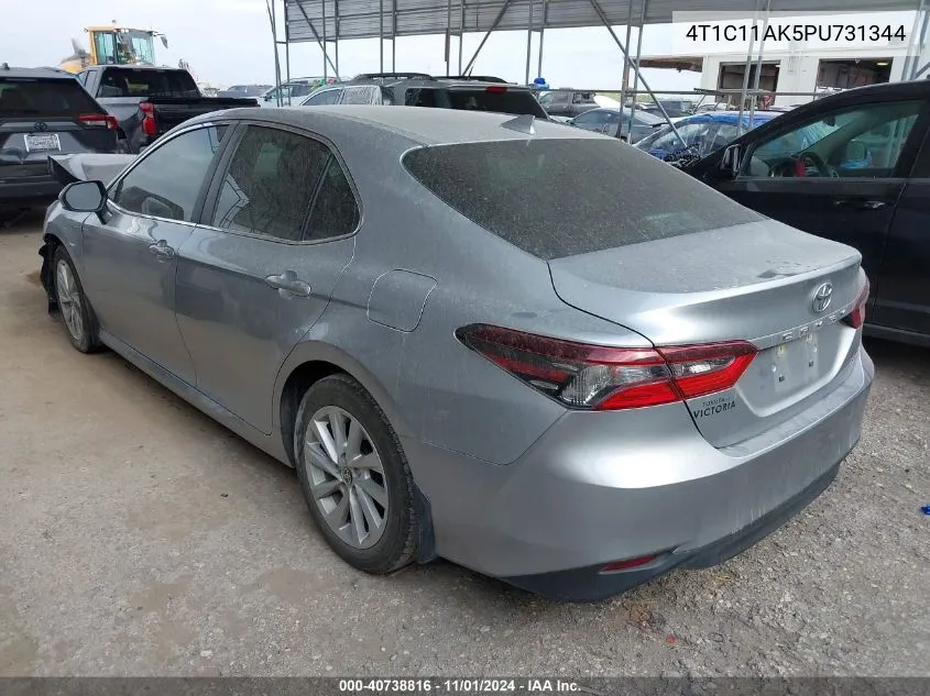 2023 Toyota Camry Le VIN: 4T1C11AK5PU731344 Lot: 40738816