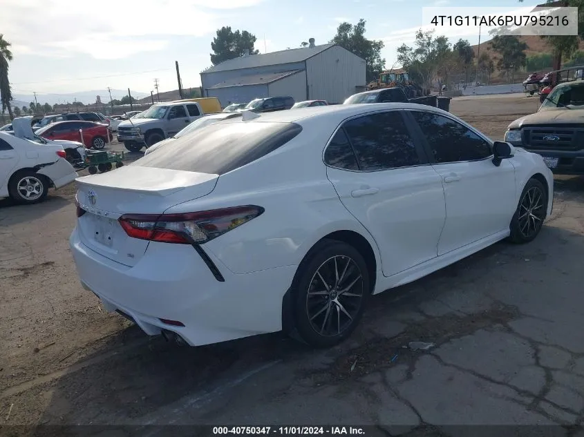 4T1G11AK6PU795216 2023 Toyota Camry Se