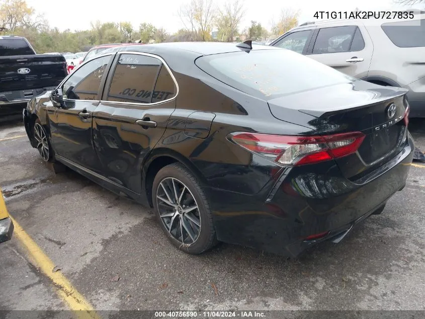 2023 Toyota Camry Se VIN: 4T1G11AK2PU727835 Lot: 40756590