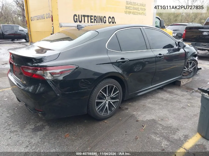 2023 Toyota Camry Se VIN: 4T1G11AK2PU727835 Lot: 40756590