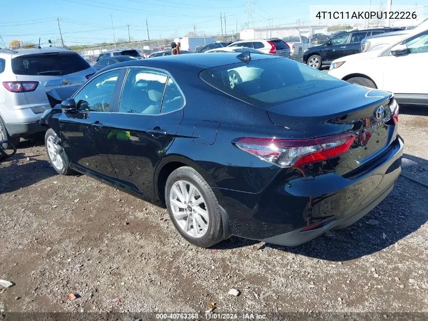 2023 Toyota Camry Le VIN: 4T1C11AK0PU122226 Lot: 40763368