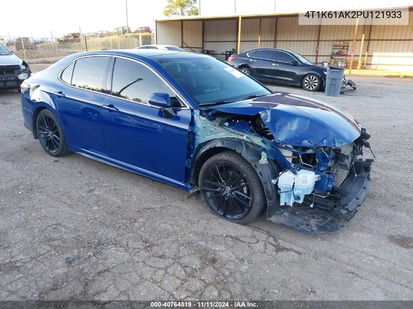 2023 Toyota Camry Xse VIN: 4T1K61AK2PU121933 Lot: 40764819