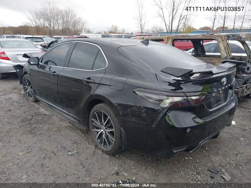 2023 Toyota Camry Se VIN: 4T1T11AK6PU103857 Lot: 40788793