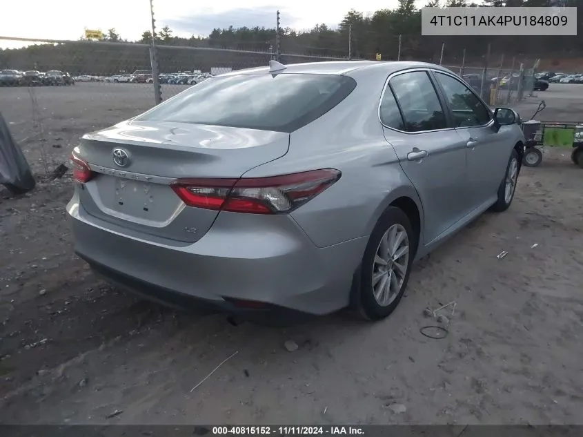 2023 Toyota Camry Le VIN: 4T1C11AK4PU184809 Lot: 40815152