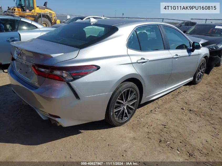 2023 Toyota Camry Se VIN: 4T1G11AK9PU160815 Lot: 40827967