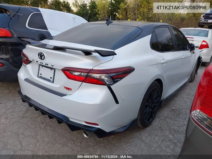 2023 Toyota Camry Trd VIN: 4T1KZ1AK0PU080998 Lot: 40834750