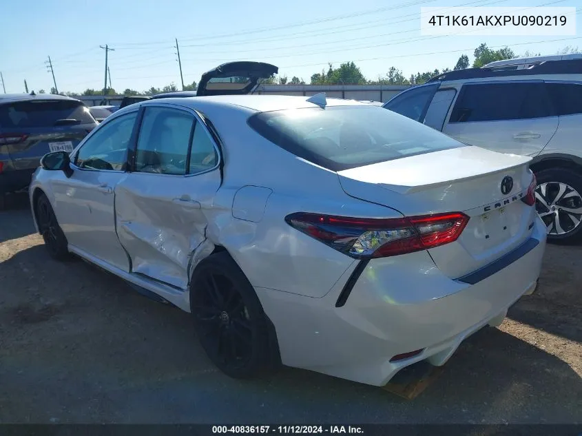 2023 Toyota Camry Xse VIN: 4T1K61AKXPU090219 Lot: 40836157