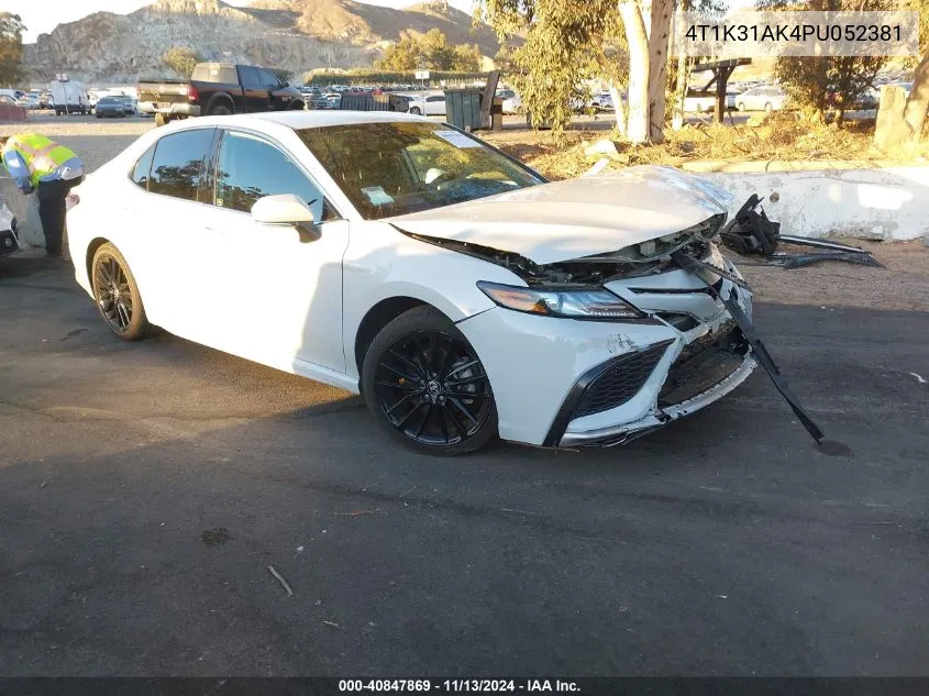 2023 Toyota Camry Xse Hybrid VIN: 4T1K31AK4PU052381 Lot: 40847869