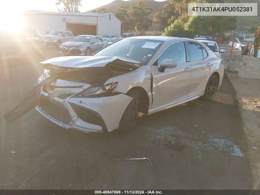 2023 Toyota Camry Xse Hybrid VIN: 4T1K31AK4PU052381 Lot: 40847869