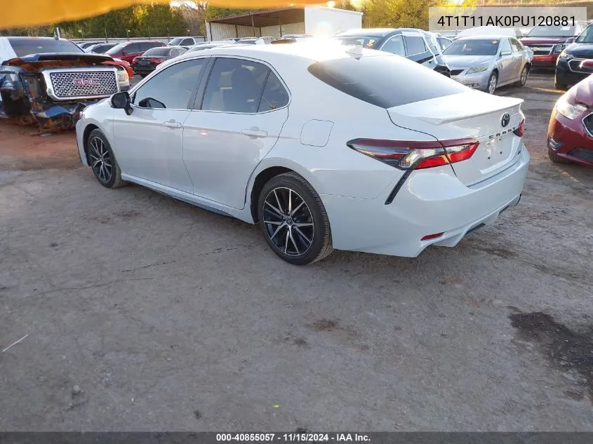 2023 Toyota Camry Se VIN: 4T1T11AK0PU120881 Lot: 40855057