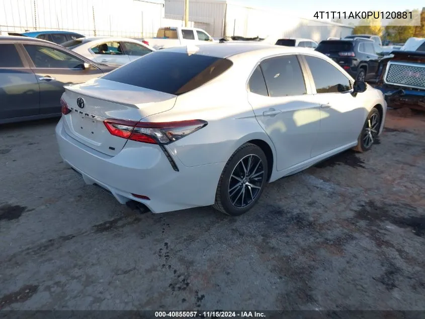 2023 Toyota Camry Se VIN: 4T1T11AK0PU120881 Lot: 40855057