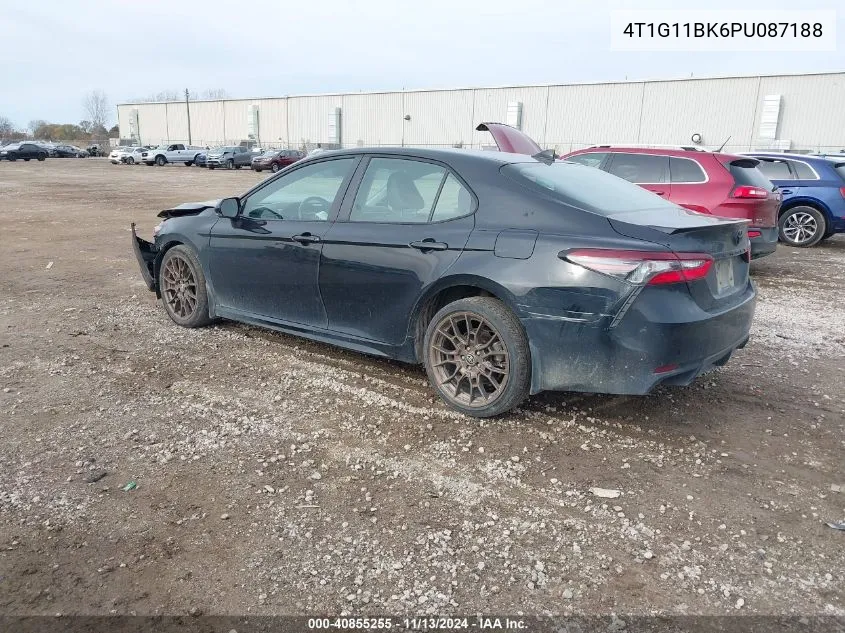 2023 Toyota Camry Se Nightshade Edition Awd VIN: 4T1G11BK6PU087188 Lot: 40855255