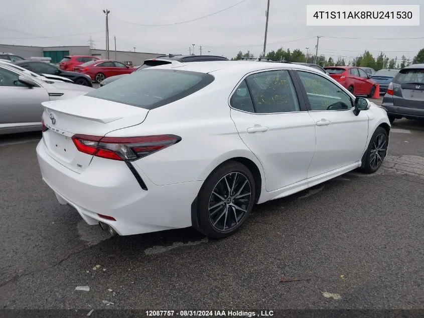 2024 Toyota Camry Se VIN: 4T1S11AK8RU241530 Lot: 12087757