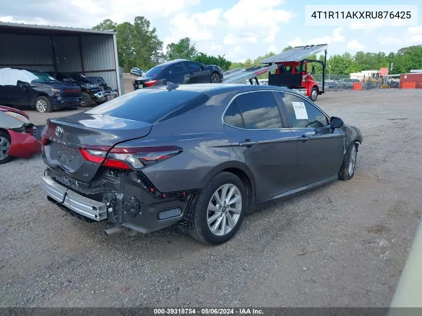 4T1R11AKXRU876425 2024 Toyota Camry Le