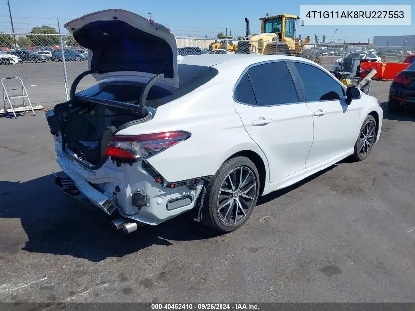 4T1G11AK8RU227553 2024 Toyota Camry Se