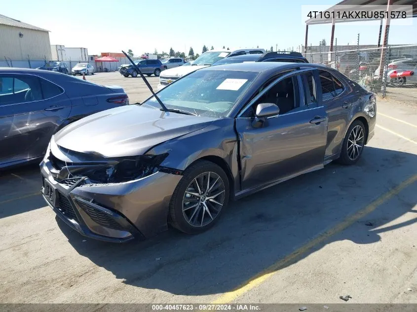 4T1G11AKXRU851578 2024 Toyota Camry Se