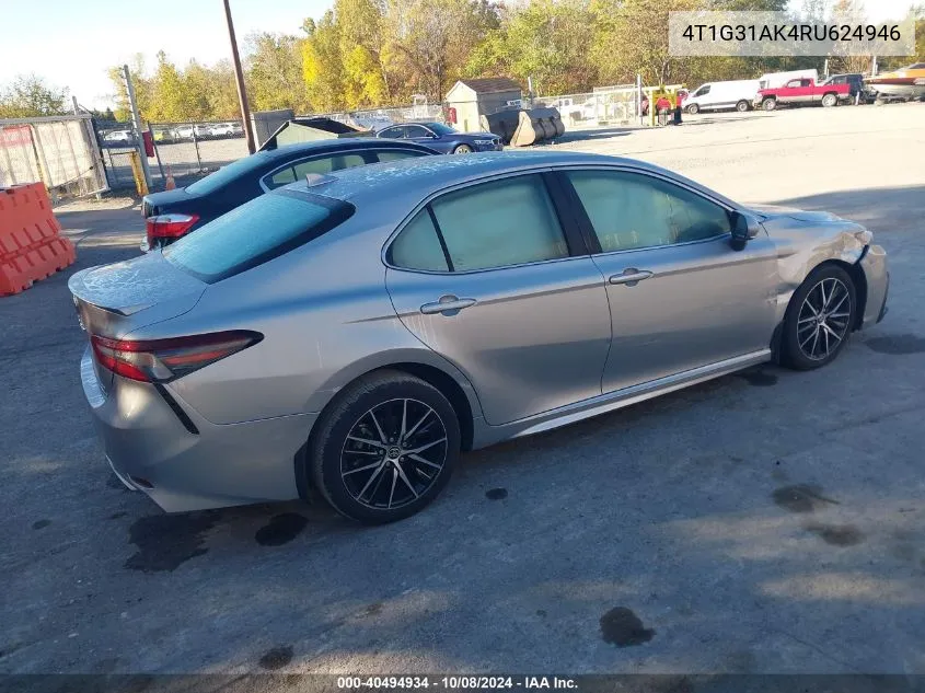 4T1G31AK4RU624946 2024 Toyota Camry Hybrid Se