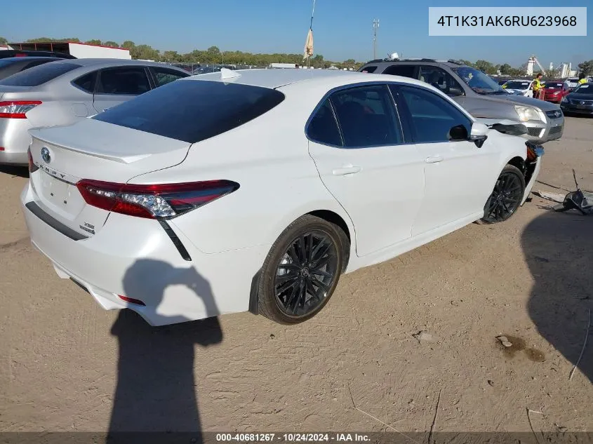 2024 Toyota Camry Hybrid Xse VIN: 4T1K31AK6RU623968 Lot: 40681267