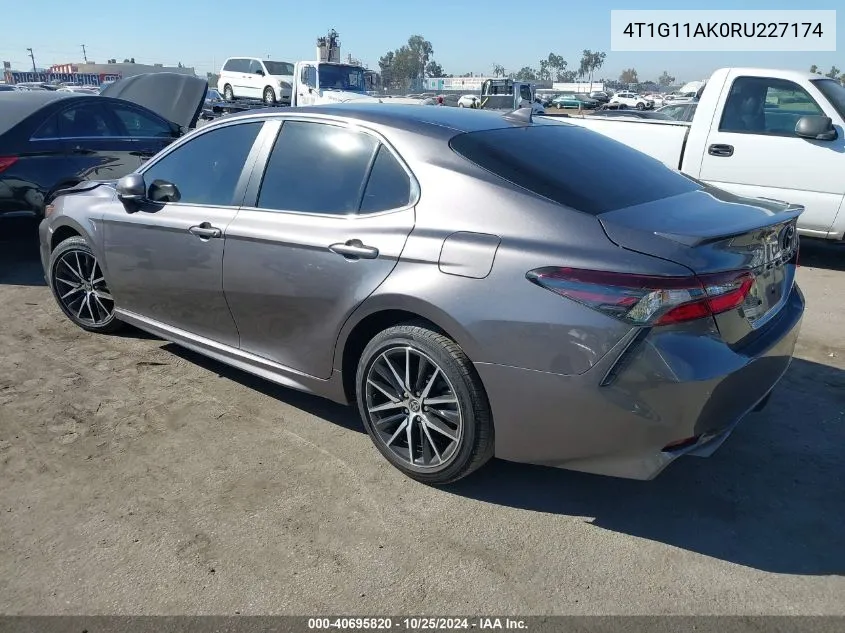 2024 Toyota Camry Se VIN: 4T1G11AK0RU227174 Lot: 40695820