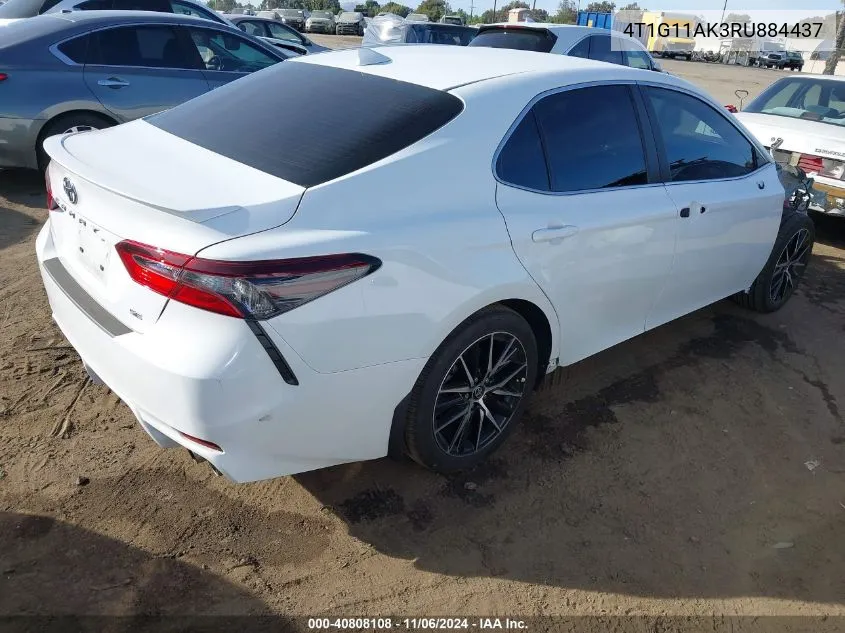 2024 Toyota Camry Se VIN: 4T1G11AK3RU884437 Lot: 40808108