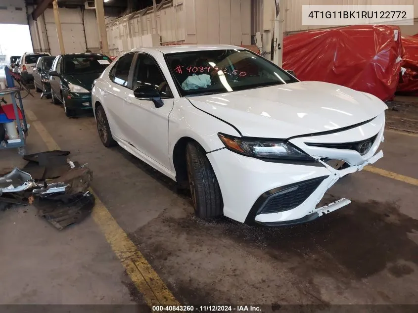 2024 Toyota Camry Se Nightshade VIN: 4T1G11BK1RU122772 Lot: 40843260