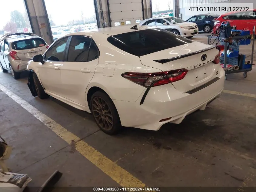 2024 Toyota Camry Se Nightshade VIN: 4T1G11BK1RU122772 Lot: 40843260