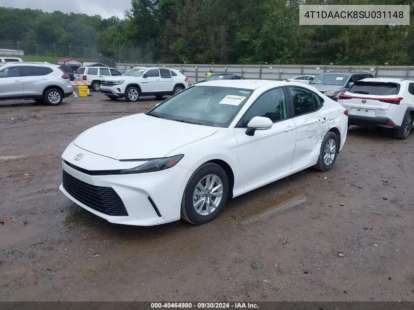 2025 Toyota Camry Le VIN: 4T1DAACK8SU031148 Lot: 40464980